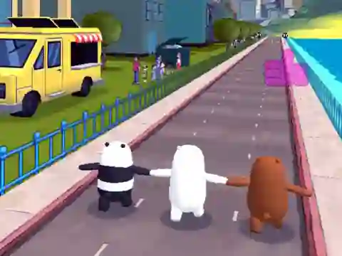 Игра We Bare Bears Bear Parkour онлайн