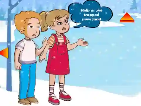 Игра Siblings Escaped Snow Land онлайн