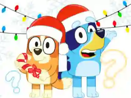 Игра Kids Quiz: Bluey Christmas Quiz онлайн