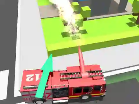 Игра Fire Truck Rescue Driving онлайн