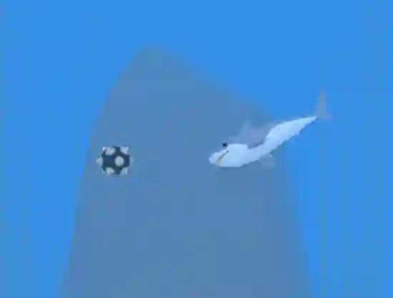 Игра Lonely Shark Frenzy онлайн