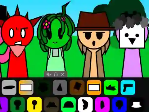 Игра Spruted (Sprunki AU) онлайн