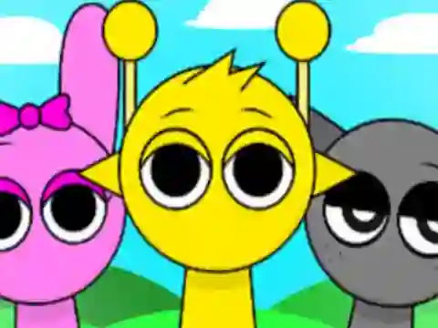 Игра Sprunki Spot the 5 Differences онлайн