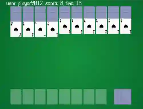 Игра Spider Solitaire Classic Ver онлайн