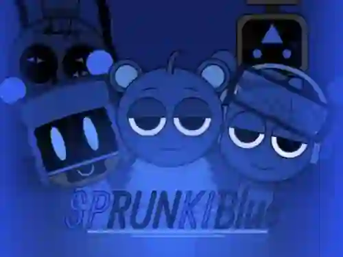 Игра Sprunki Blue Mod онлайн