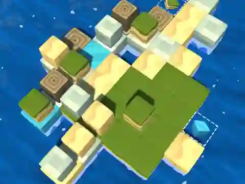 Игра Cube Island: ASMR Relax Puzzle онлайн