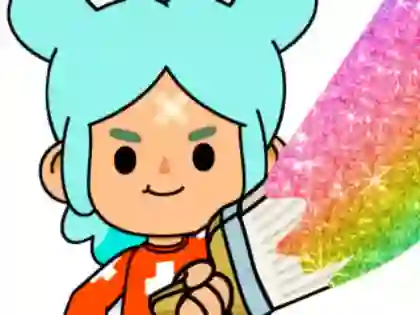 Игра Coloring Book: Toca Boca Rita онлайн