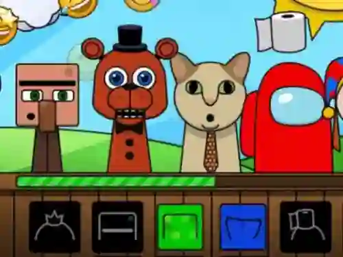 Игра Sprunki: Monsters онлайн
