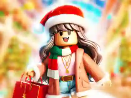 Игра Jigsaw Puzzle: Roblox Christmas Mall онлайн