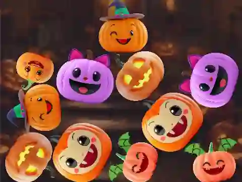 Игра Merge Connect Pumpkins: Halloween! онлайн