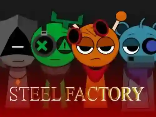 Игра Sprunki x SepBox: Steel Factory онлайн
