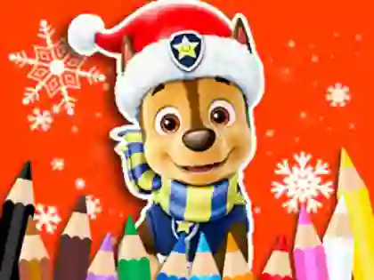 Игра Coloring Book: PAW Patrol Christmas онлайн