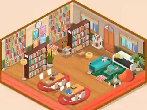 Игра Decor: My Library онлайн