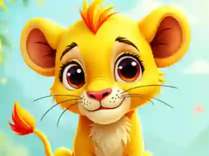 Игра Jigsaw Puzzle: Baby Simba онлайн