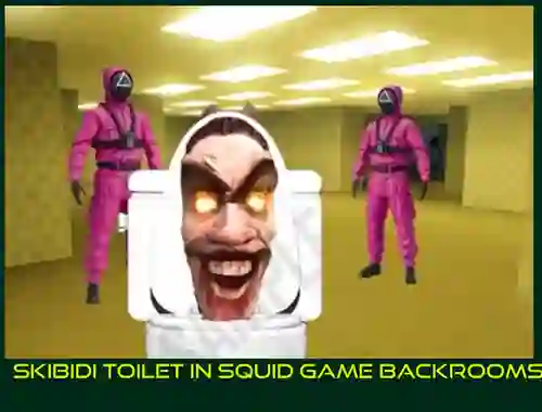 Игра Skibidi Toilet in Squid Game Backrooms онлайн