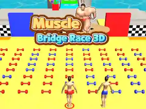 Игра Muscle Bridge Race 3D онлайн