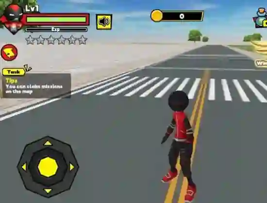 Игра Stick Rope Hero онлайн