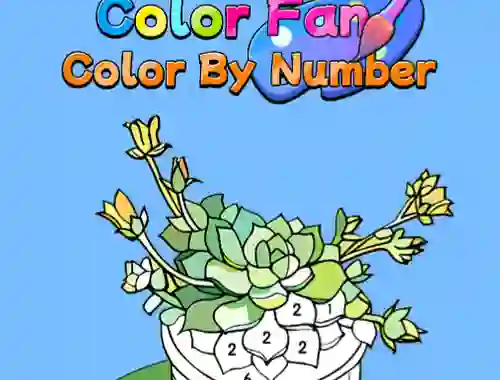 Игра Color Fan Color By Number онлайн
