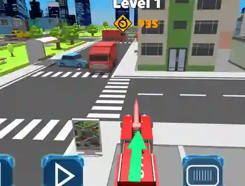 Игра Fire Truck Rescue Driving онлайн