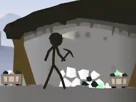 Игра Stickman Mining Simulator онлайн