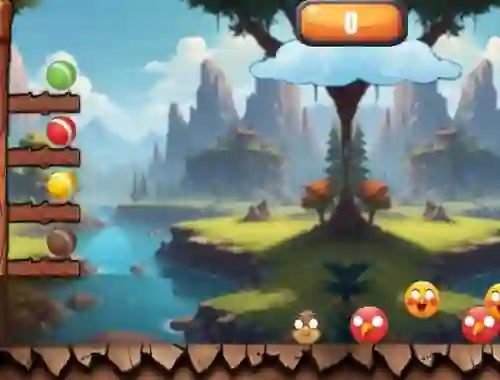 Игра Color Ball Shoot Bird онлайн