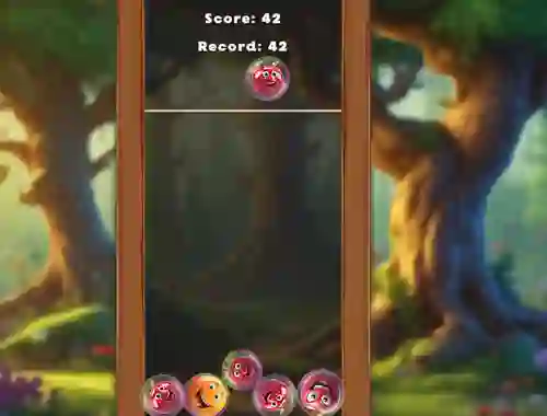 Игра Match Fruits In Bubbles! онлайн