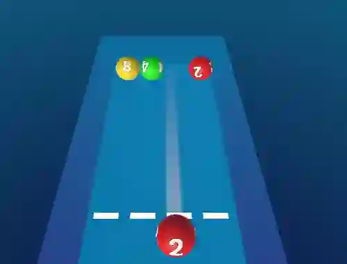 Игра Merge The Balls 2048 Billiards! онлайн