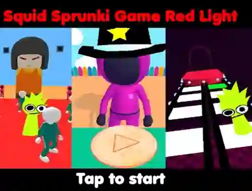 Игра Squid Sprunki Game Red Light онлайн