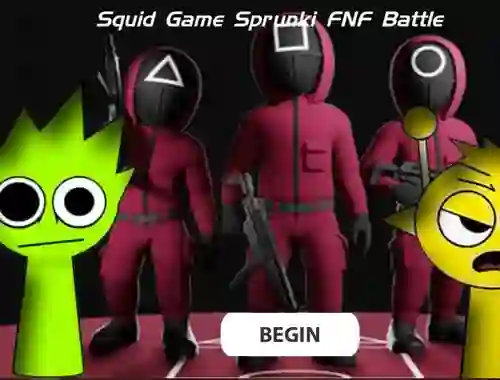 Игра Squid Game Sprunki Fnf Battle онлайн