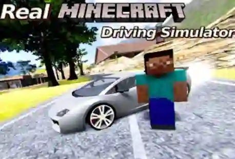 Игра Real Minecraft Driving Simulator онлайн
