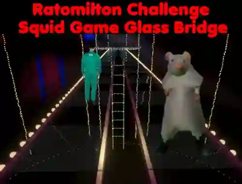 Игра Rato Milton Challenge Squid Game Glass Bridge онлайн