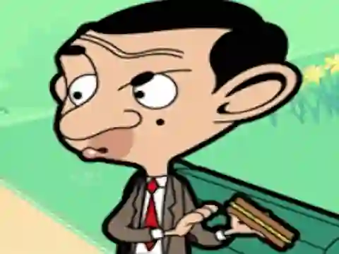 Игра Mr Bean Sliding Puzzle онлайн
