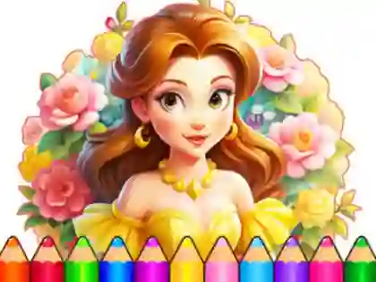 Игра Coloring Book: Flower Dress Up онлайн