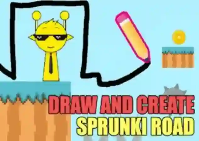 Игра Draw And Create Sprunki Road онлайн