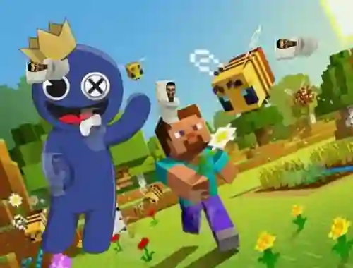 Игра Rainbow Friends Minecraft Hidden Skibidi онлайн