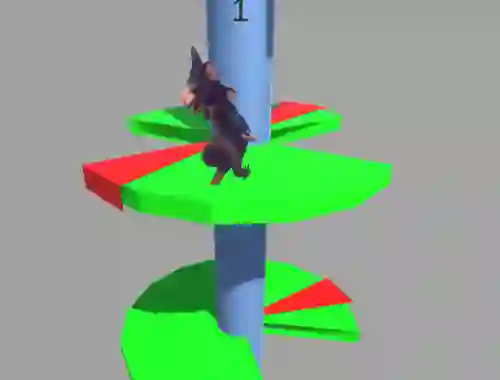Игра Ratomilton Helix Jump онлайн
