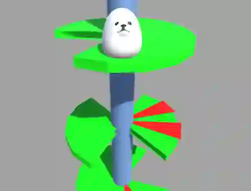 Игра Eggdog Helix Jumper онлайн