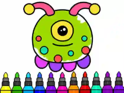 Игра Coloring Book: Alien онлайн