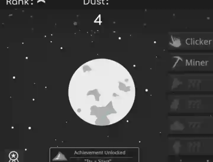 Игра Planet Clicker Dust Collector онлайн