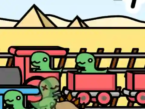 Игра Railway Dino онлайн