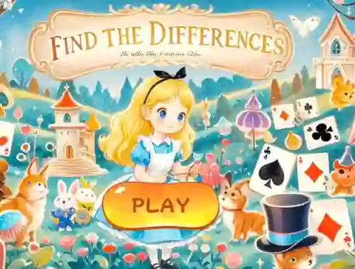 Игра Find The Differences: Alice In Wonderland онлайн