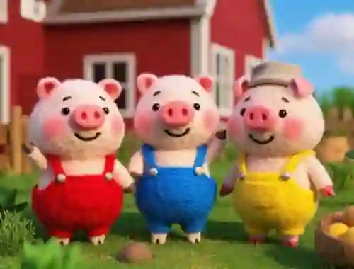 Игра Find The Differences: The 3 Little Pigs онлайн