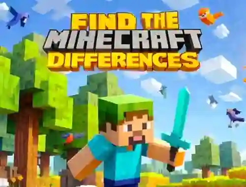 Игра Find The Differences: Minecraft онлайн