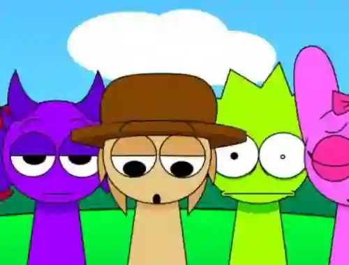 Игра Sprunki Pyramixed - Finished Animations онлайн