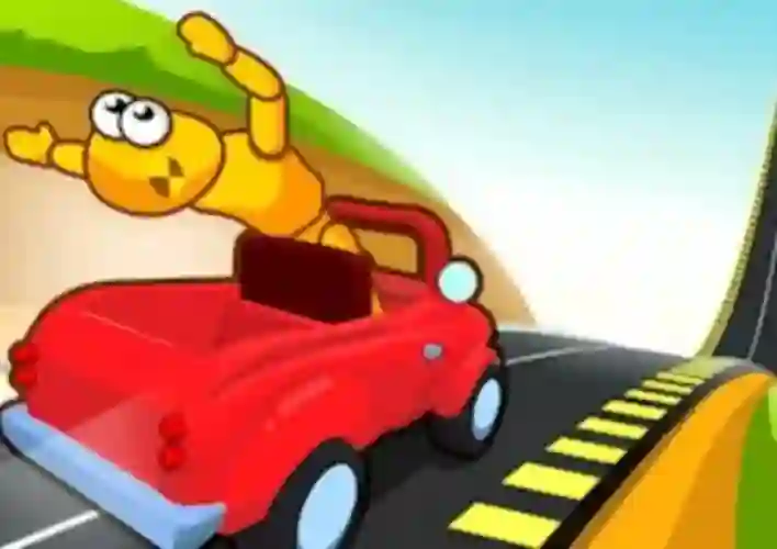 Игра Downhill Car Ride Crash Test онлайн
