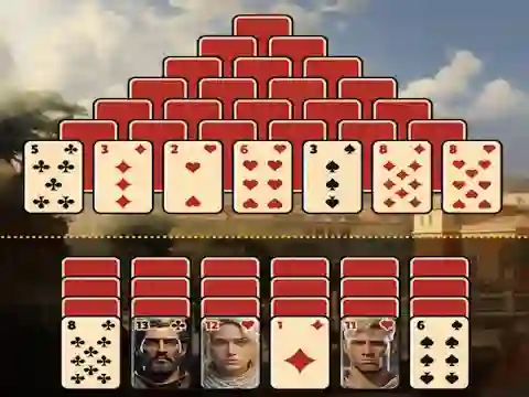 Игра Pyramid Solitaire Ancient Rome онлайн