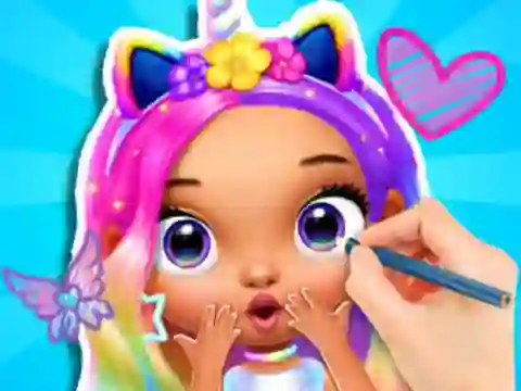 Игра Coloring Book: Fashion Barbie Princess онлайн