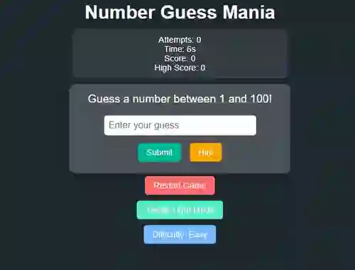 Игра Number Guess Mania онлайн