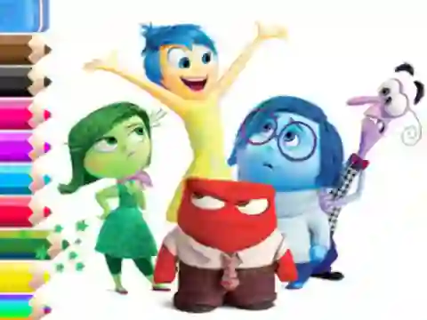 Игра Coloring Book: Inside Out онлайн