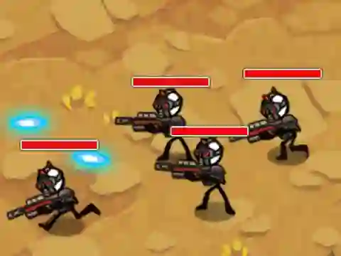 Игра Stickman Warfare онлайн